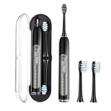 New IPX7 Waterproof Sonic Rechargeable Electric Toothbrush with 2 Brush Heads for Adults, 5 Modes Electronic Toothbrush